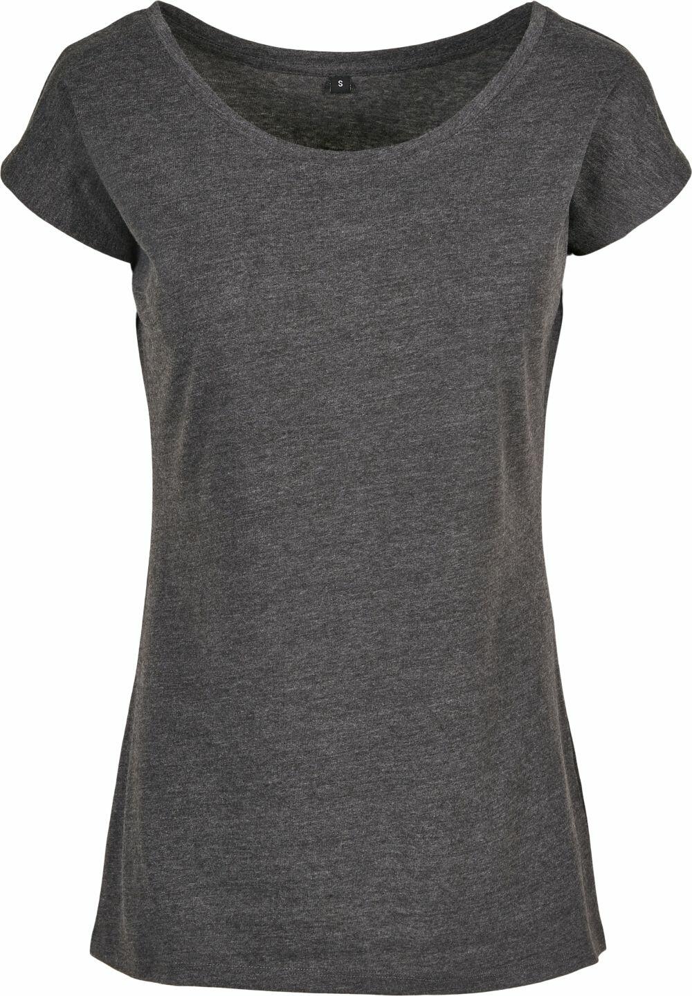 The BB013 T-shirt by Build Your Brand Basic, a plain dark gray short-sleeve design, is displayed against a white background.