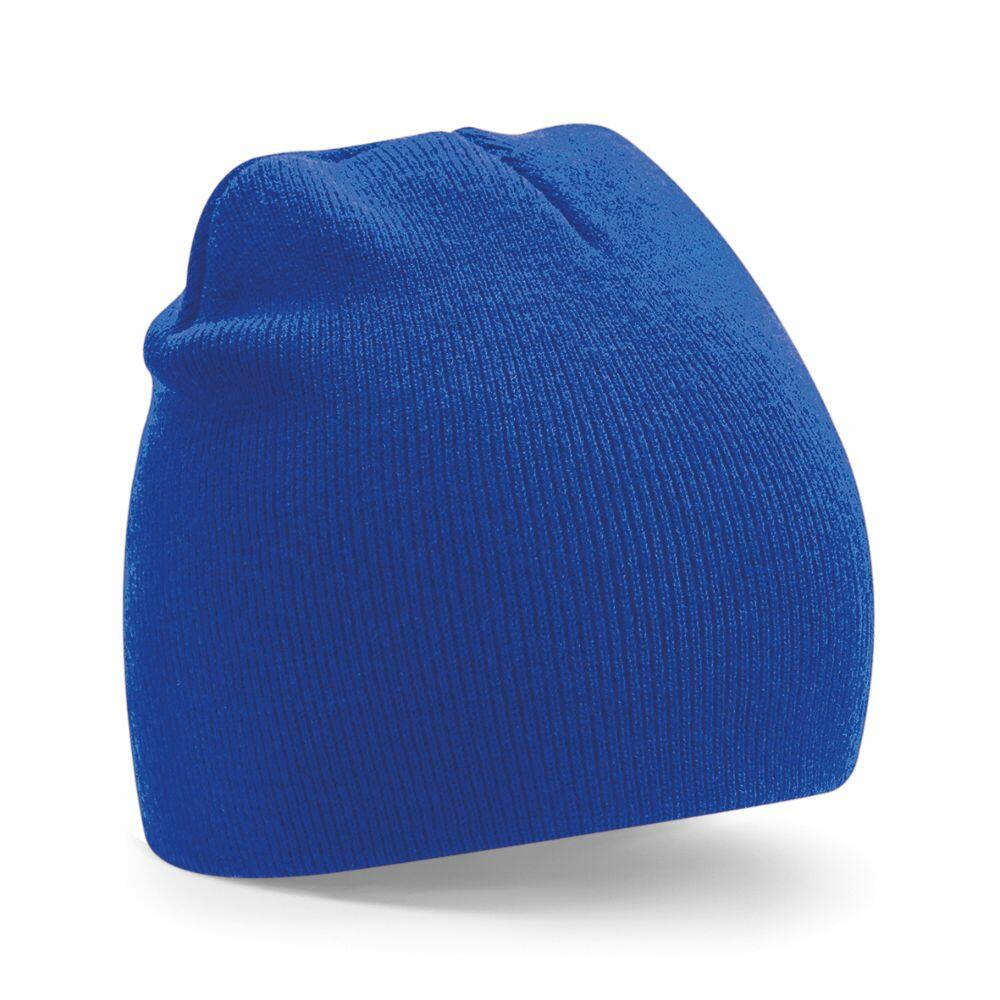 Beechfield's BC44R knit beanie hat showcased against a white background.