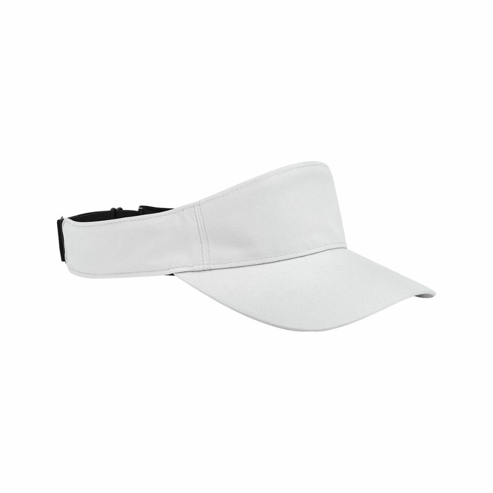 The Beechfield B174R visor features an adjustable strap and a curved brim, displayed against a white background.