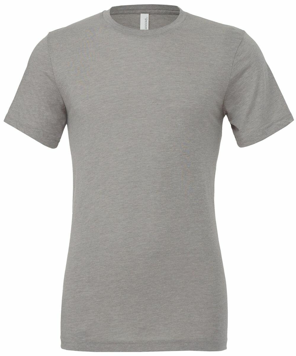 The Bella + Canvas CV003, a plain gray T-shirt featuring short sleeves and a crew neck, set against a white background.