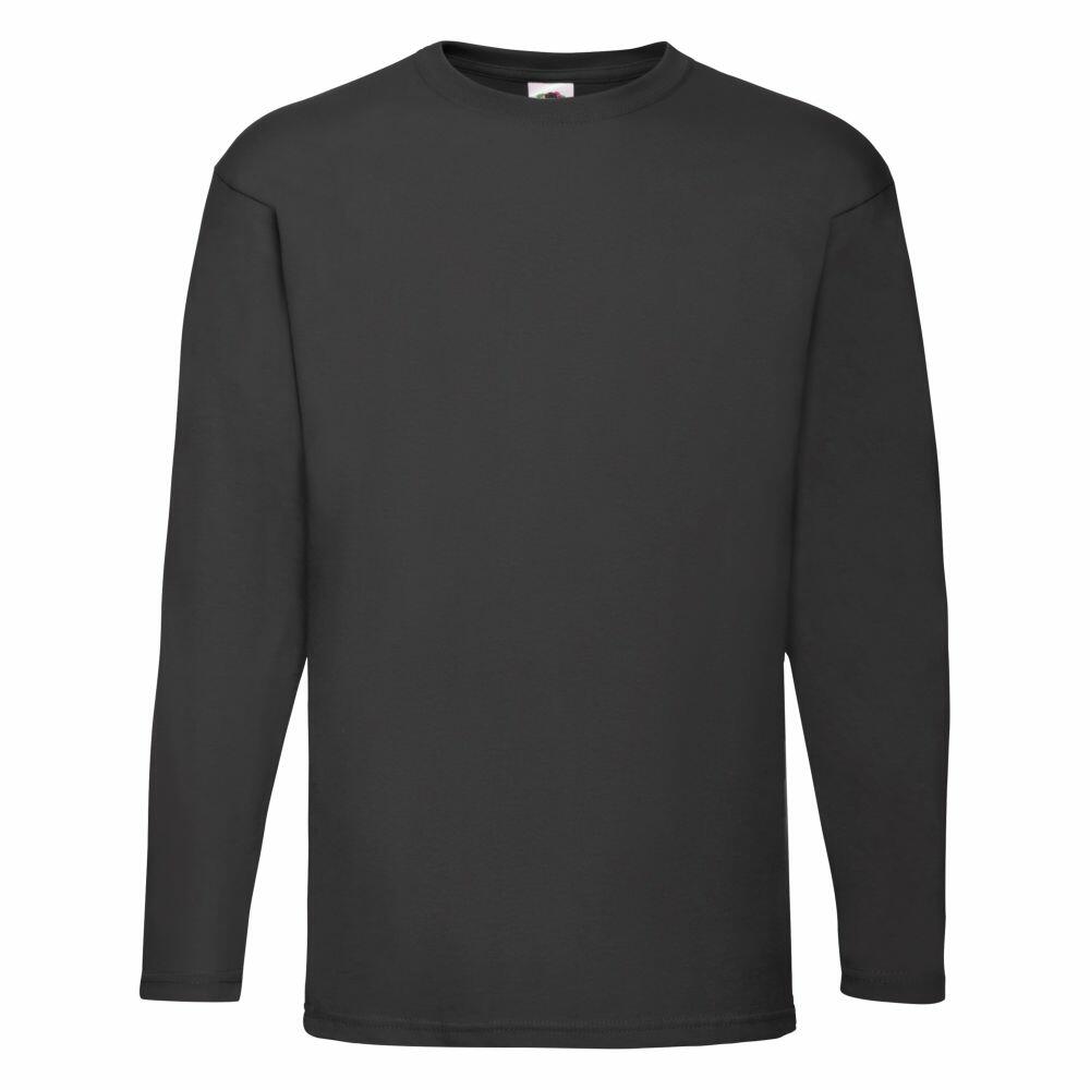 T Shirts Fruit Of The Loom Men s Valueweight Long Sleeve T Shirt SS032