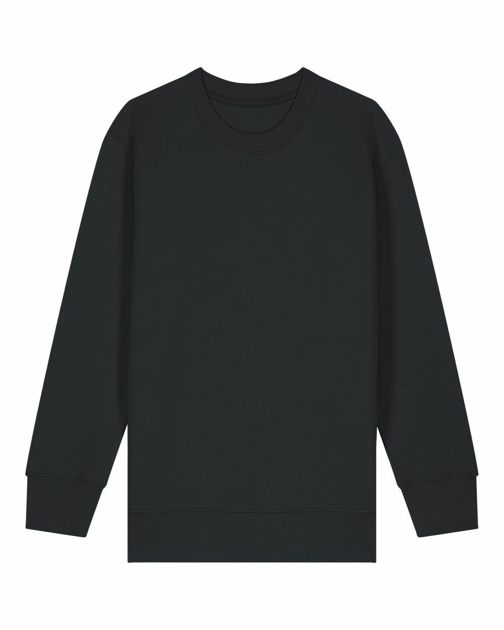 A plain dark green SX704 sweatshirt with long sleeves and a round neckline by Stanley/Stella.