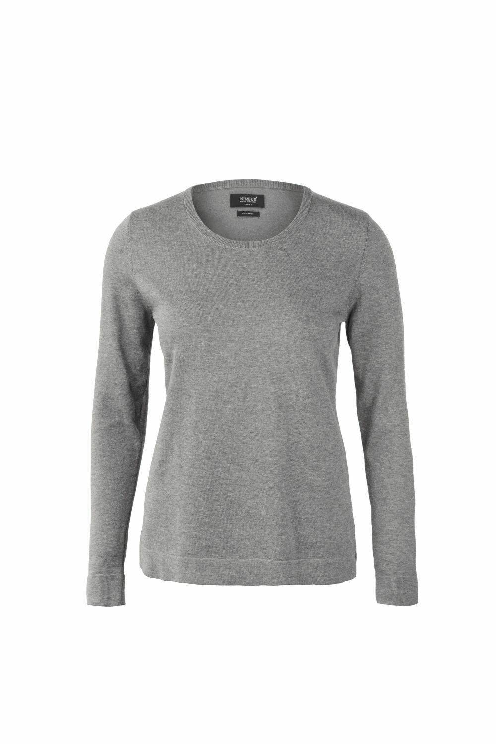 Nimbus NB94F: Gray long-sleeve sweater depicted on a plain white background.