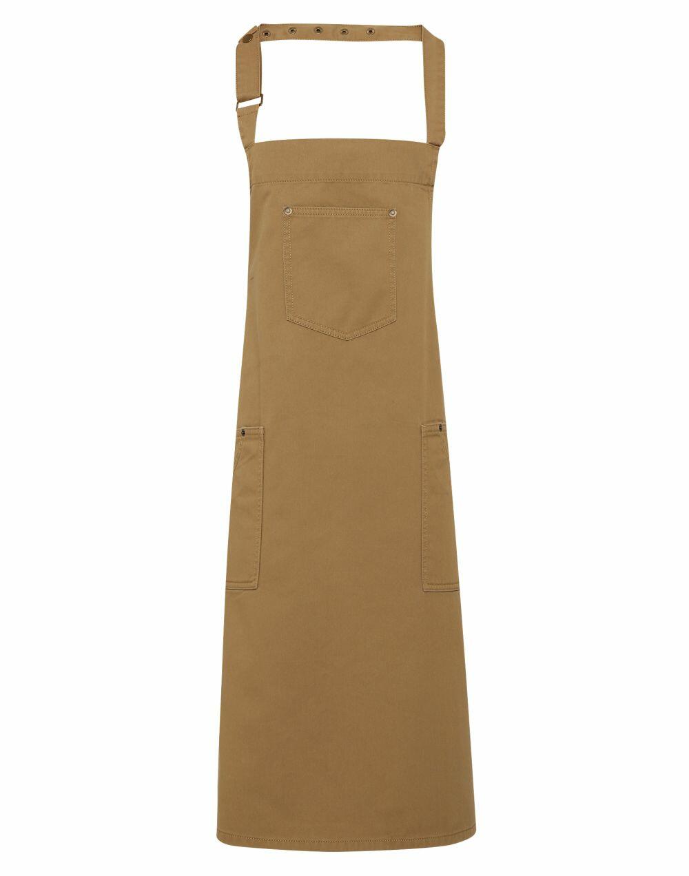 Premier Chino Cotton Bib Apron - Stylish & Durable Workwear