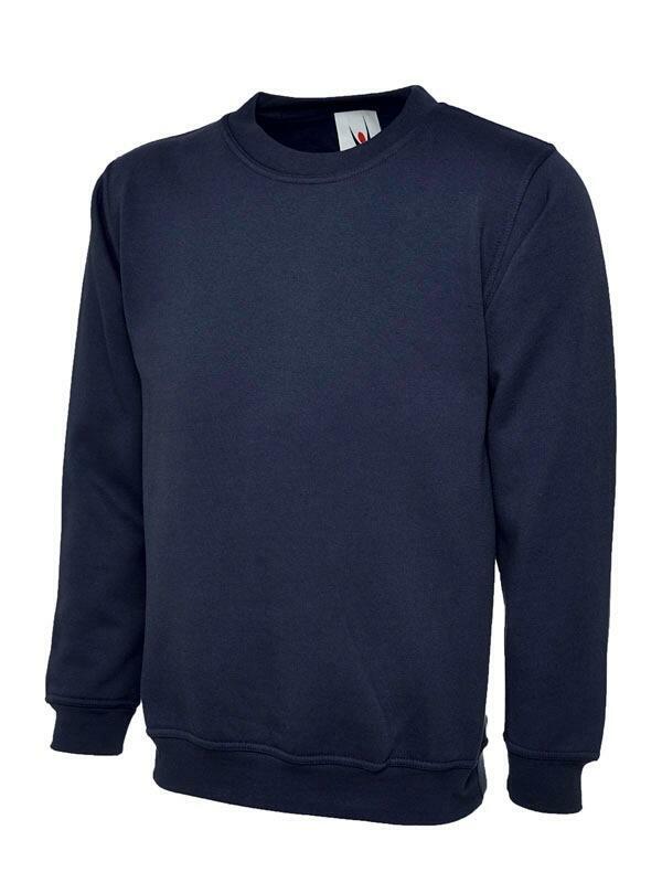A Uneek UC205 adult unisex olympic sweatshirt in Navy