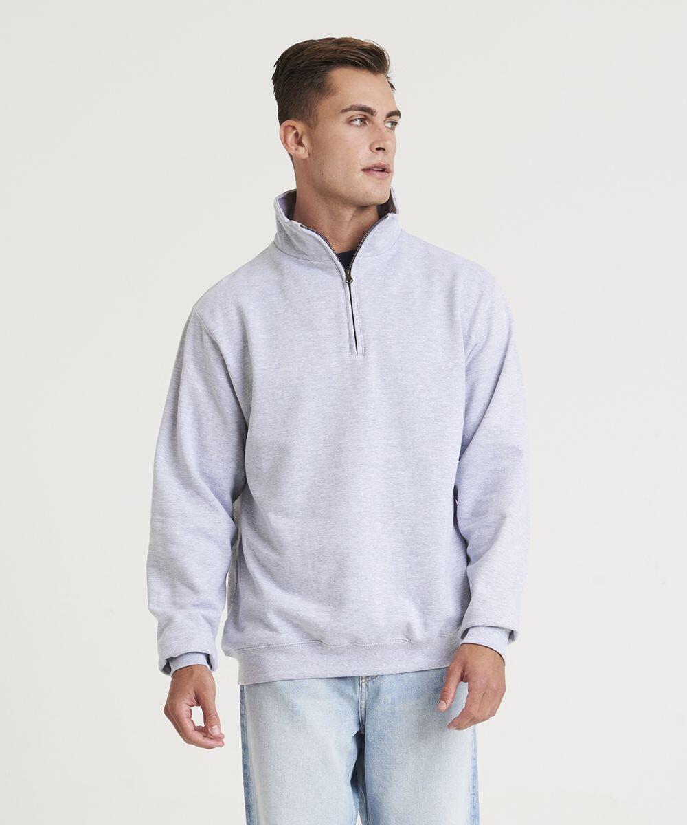Plain quarter zip sweatshirt clearance