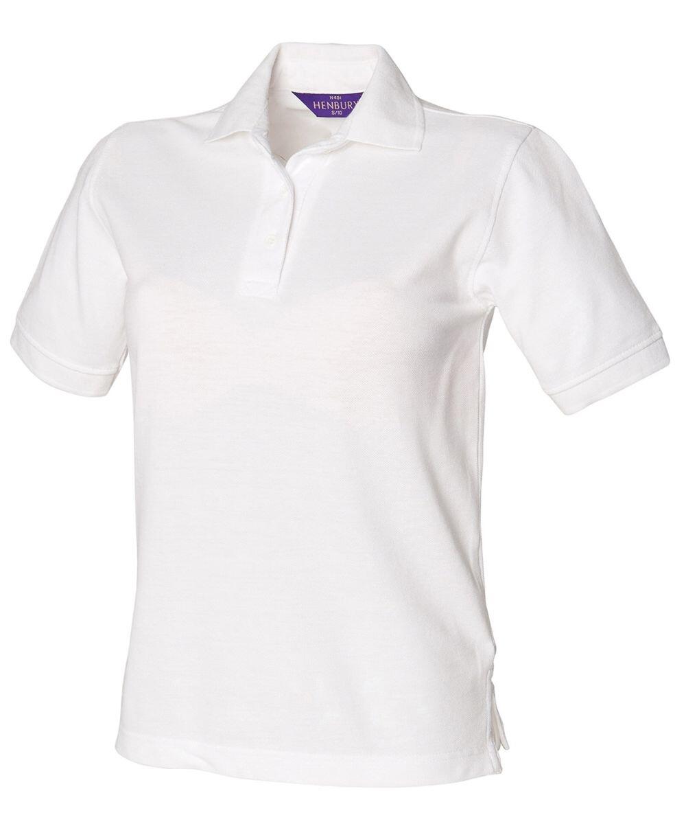 HB401 short-sleeve polo shirt by Henbury displayed on a plain background.