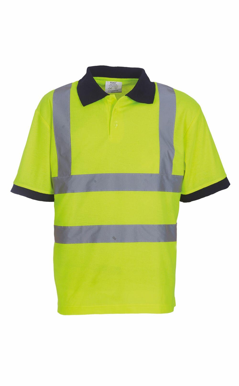 Yoko Adult Hi-Vis Short Sleeve Polo Shirt - Safety & Comfort