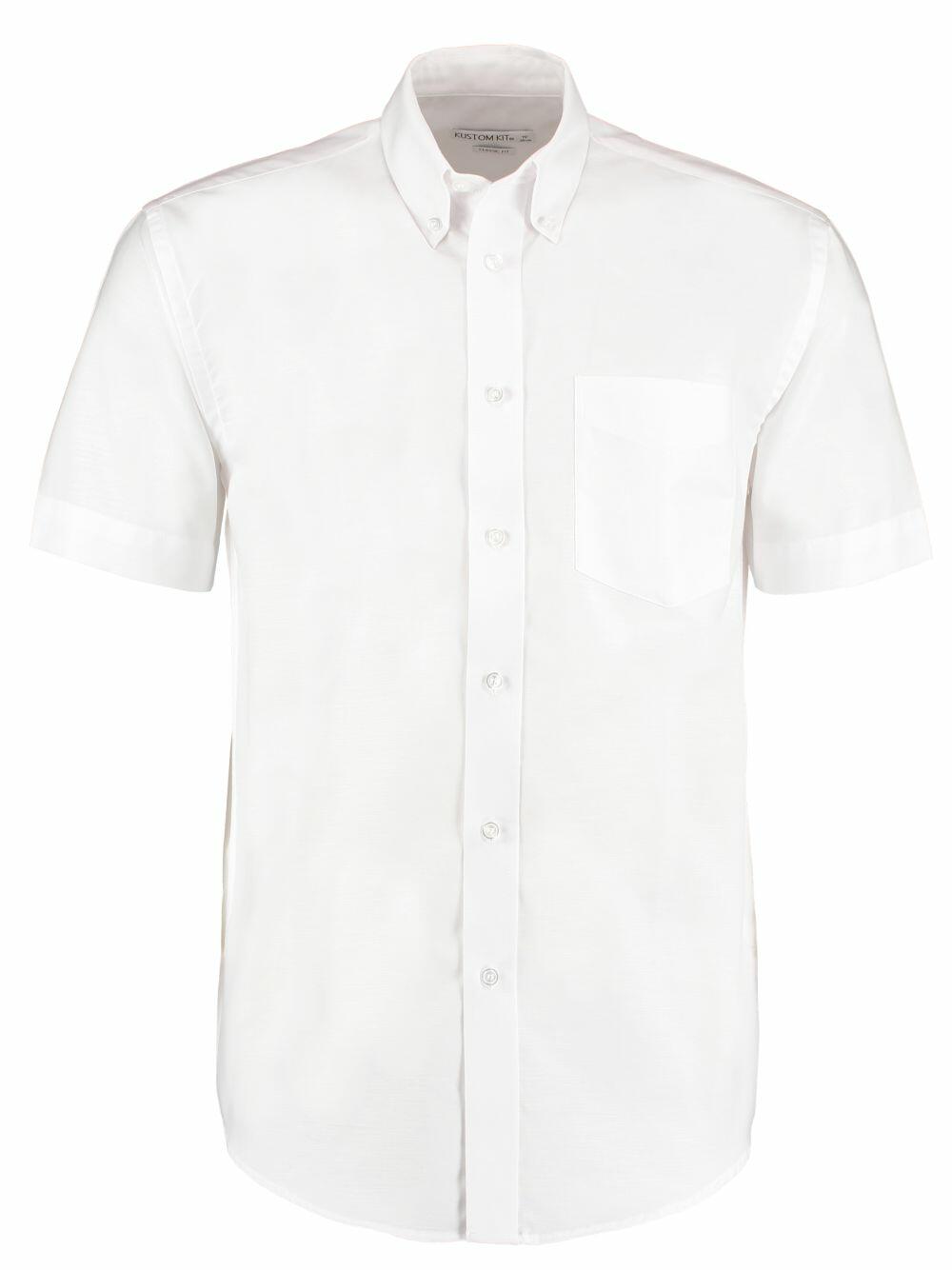 Kustom Kit Men's Short Sleeve Oxford Shirt for Workplace Comfort