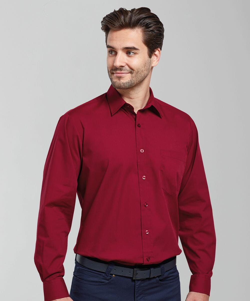 Premier Workwear Poplin L S Shirt PR200