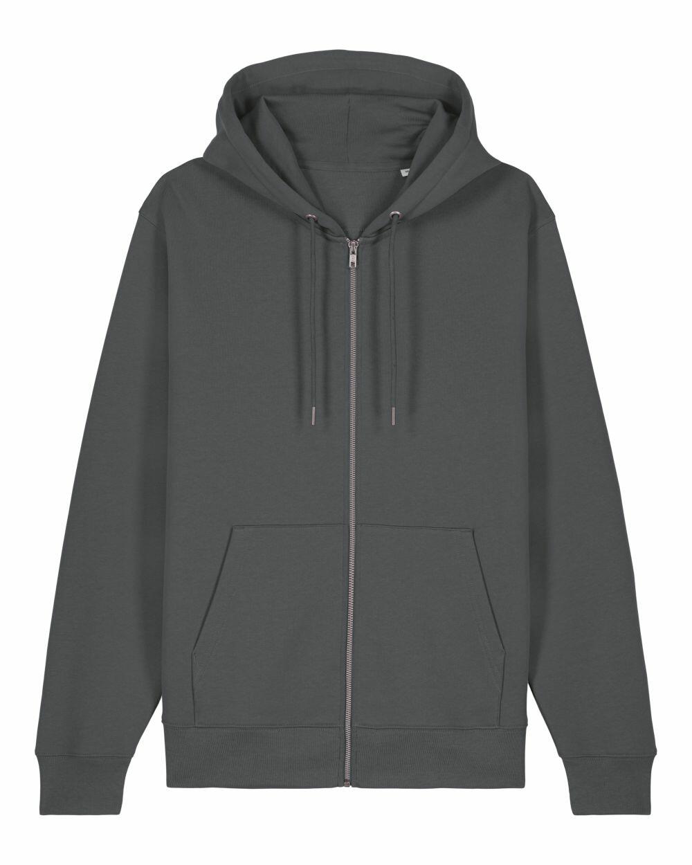 Plain gray zip up hoodie best sale