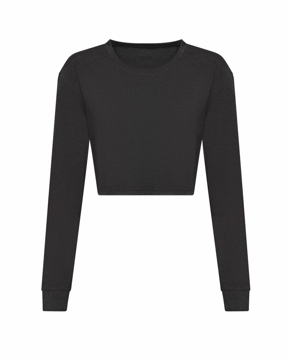 トップス BECOME TREE DUBLE CUFFS CROPED SHIRTS AWDis Just Ts Women's Long Sleeve Cropped T-Shirt - Stylish & Comfy