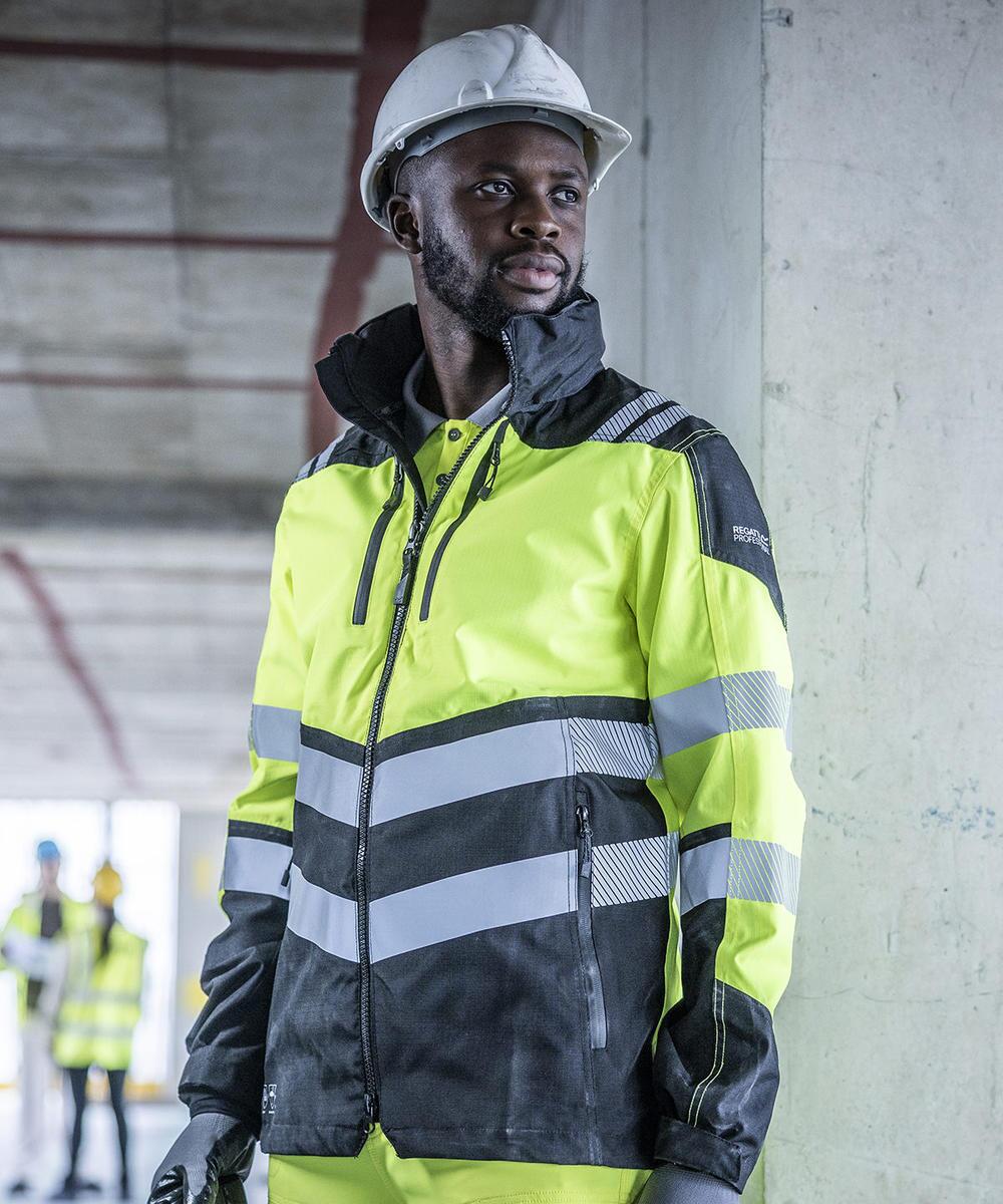 Shell Visible Jacket Regatta High Visibility Hi-Vis X-Pro Waterproof shell jacket (Class 2 ...