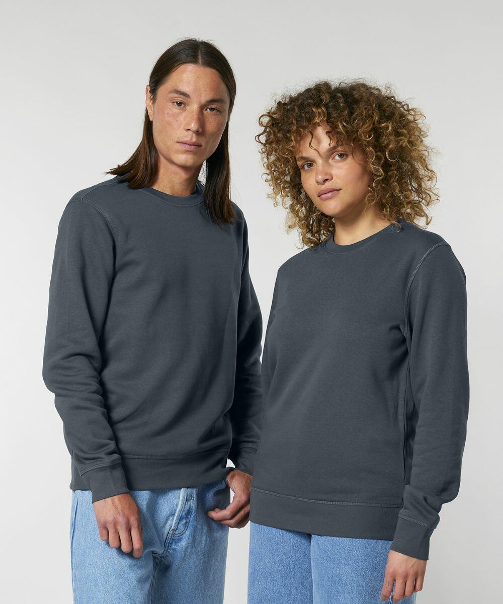 Charcoal grey crew neck sweatshirt best sale