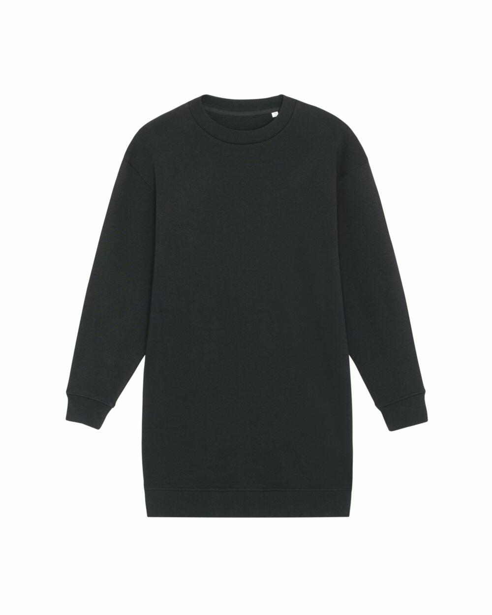 A dark green SX122 sweatshirt with long sleeves, made by Stanley/Stella, laid flat.