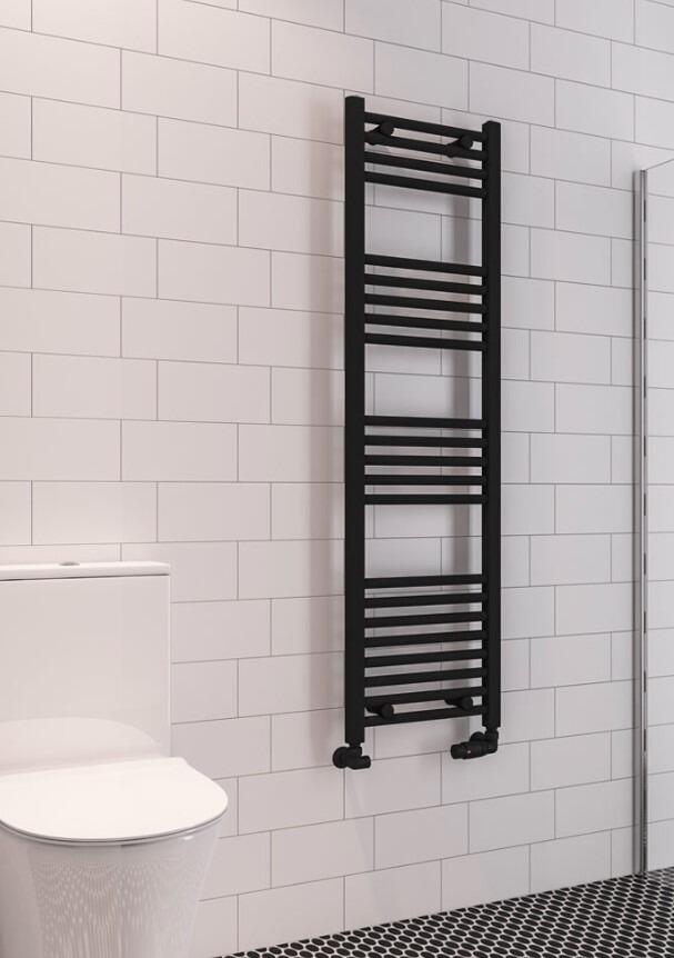 Wingrave 1400 x 600 Straight Multirail Chrome, White, Anthracite, Black ...