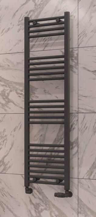 1400 Shower Radiator Wingrave 1400 x 600 Straight Multirail Chrome, White, Anthracite, Black ...