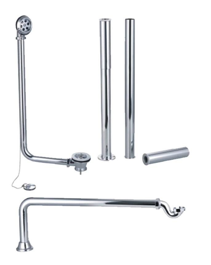 Roll Top Bath Waste Pack Chrome For Freestanding Baths