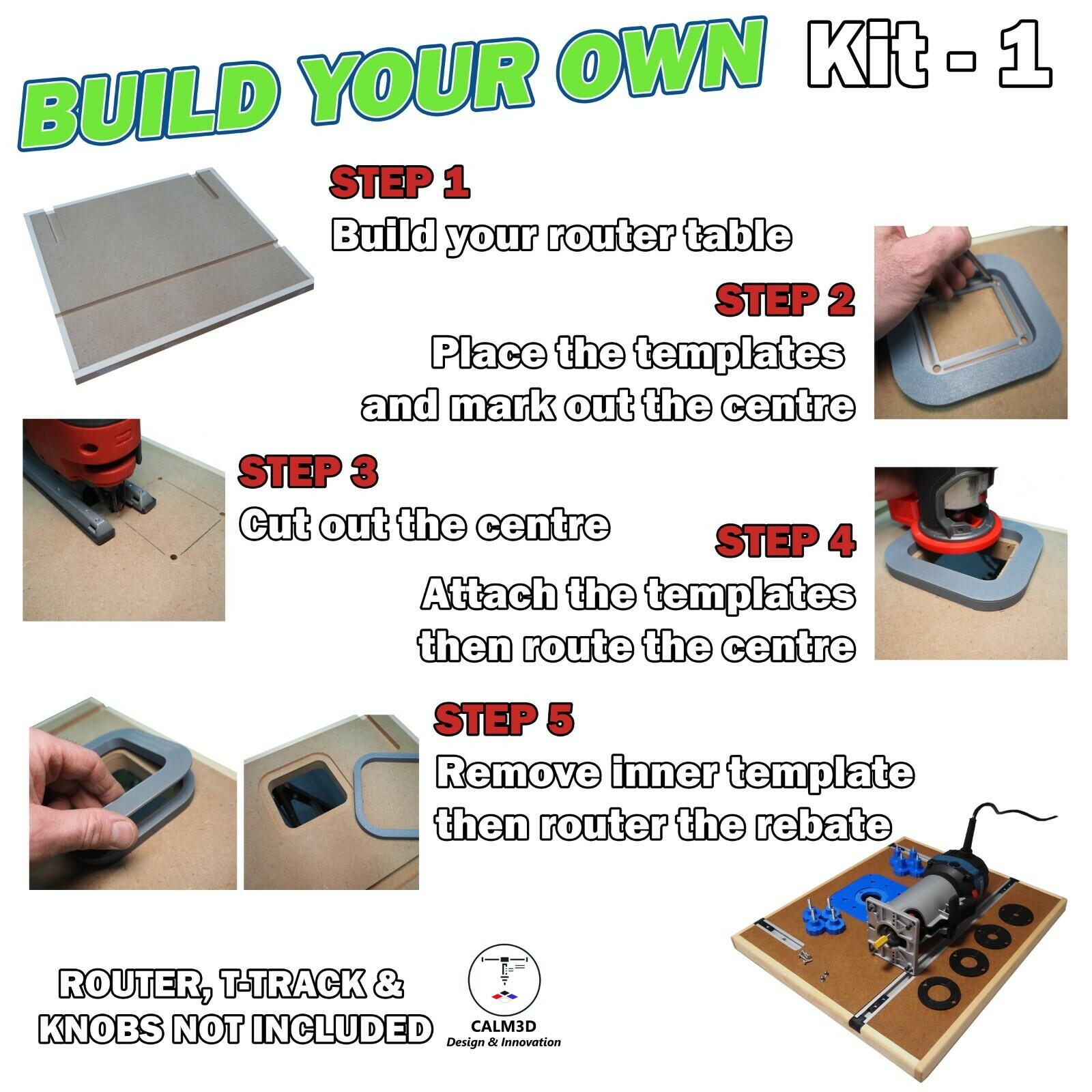 Erbauer EPR710 Trim Table Router Kits