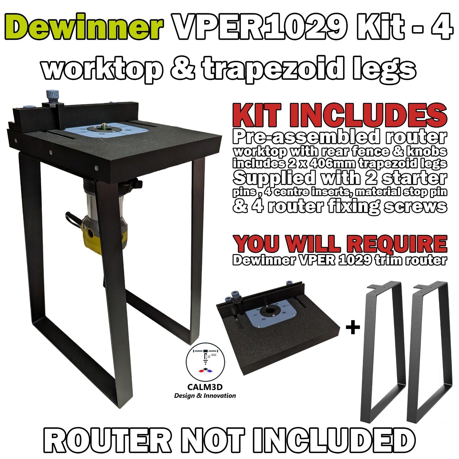 Dewinner VPER1029 Compact trim table router kits