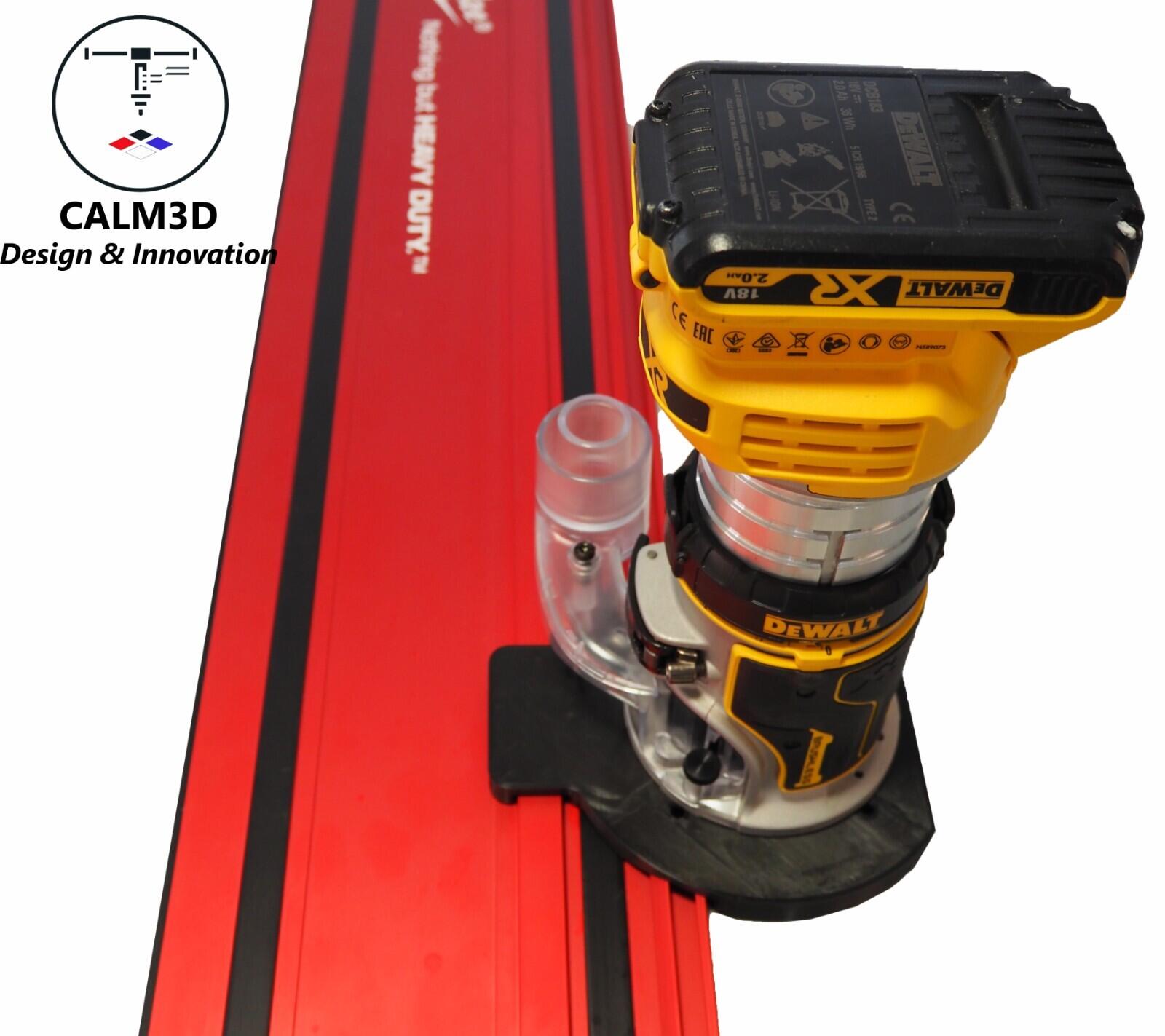 Dewalt DCW600 DNP612 dual fit router sub-base for use on Milwaukee rail ...
