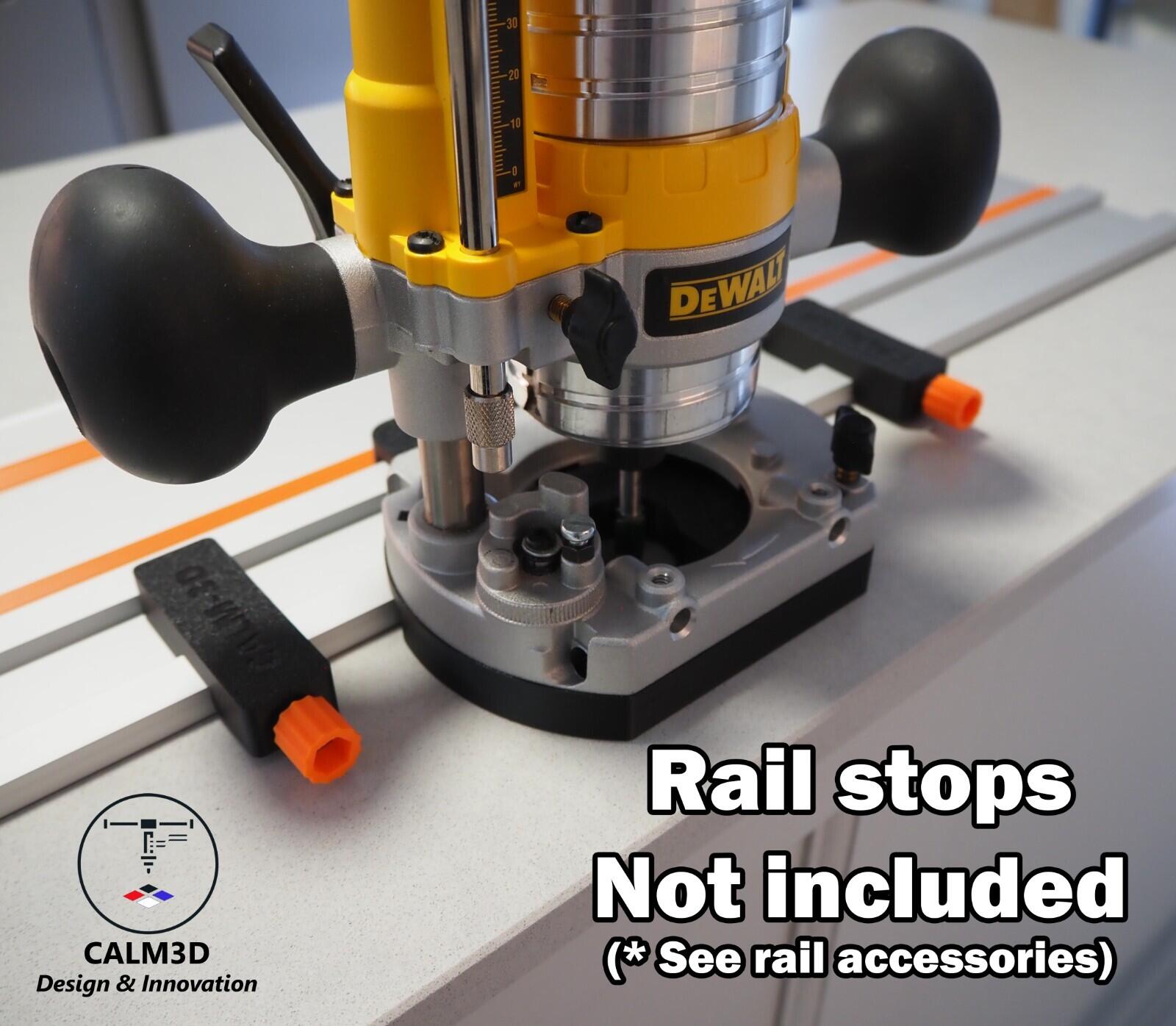 Dewalt DCW600 DNP612 dual fit sub-base for use on the Evolution rail ...