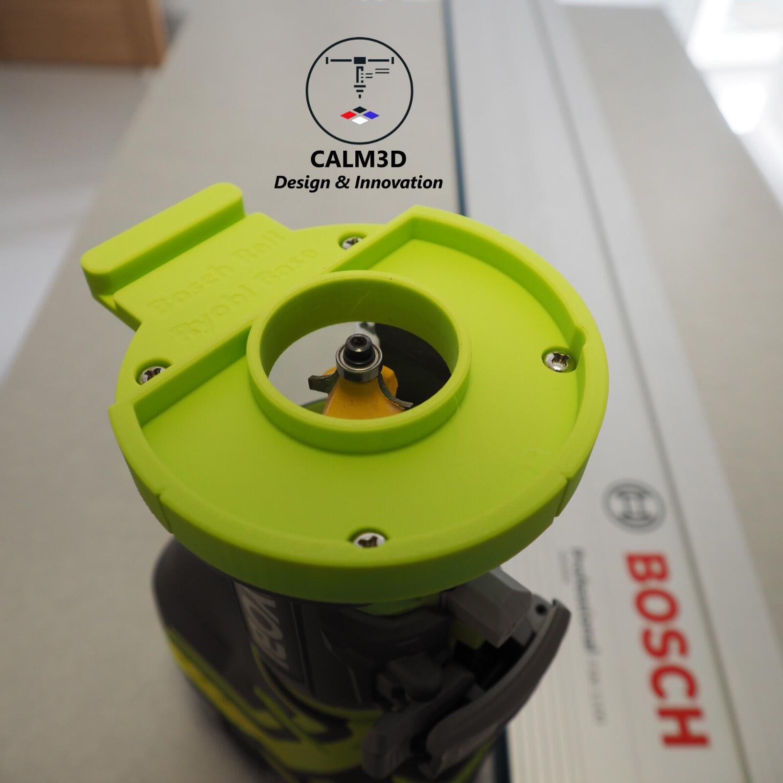 Ryobi Router Sub Base Ryobi R18TR & RTR18 trim router sub-base for use on Bosch Mafell rail ...