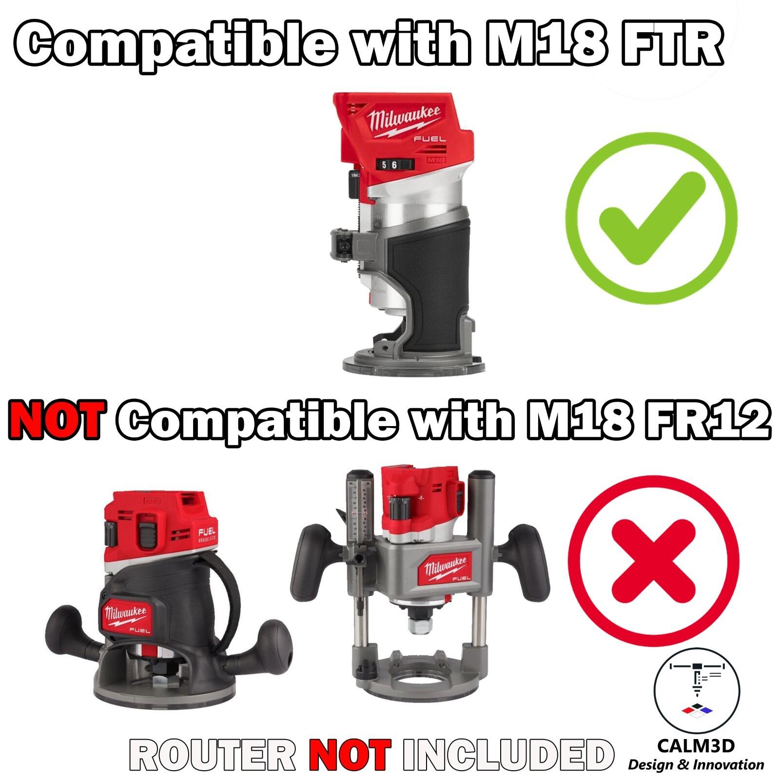 Milwaukee M18 FTR Dust catcher router sub-base - with bush screws ...