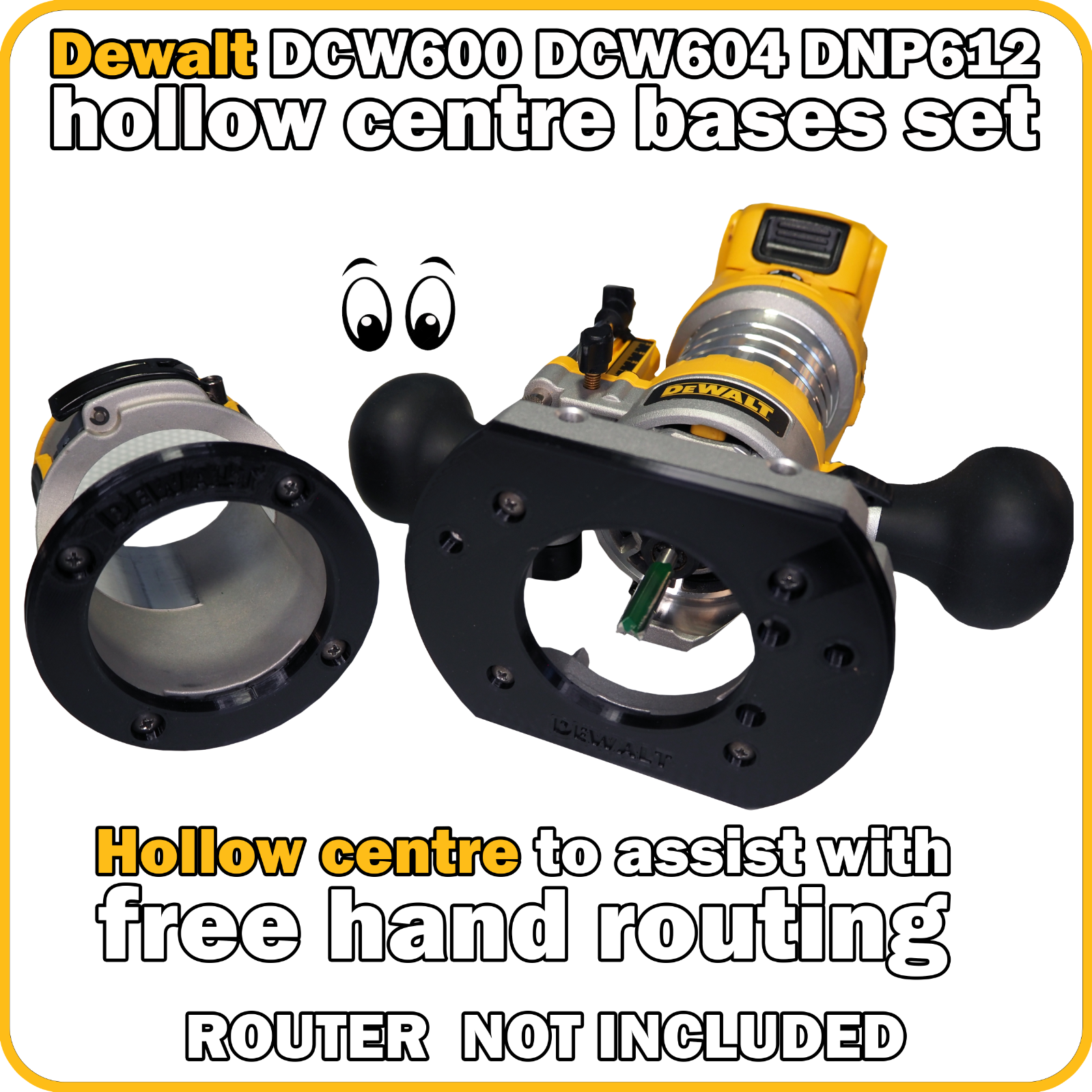OEM N856672 Replacement Base Assembly For Dewalt DCW600B Router – Genuine Part