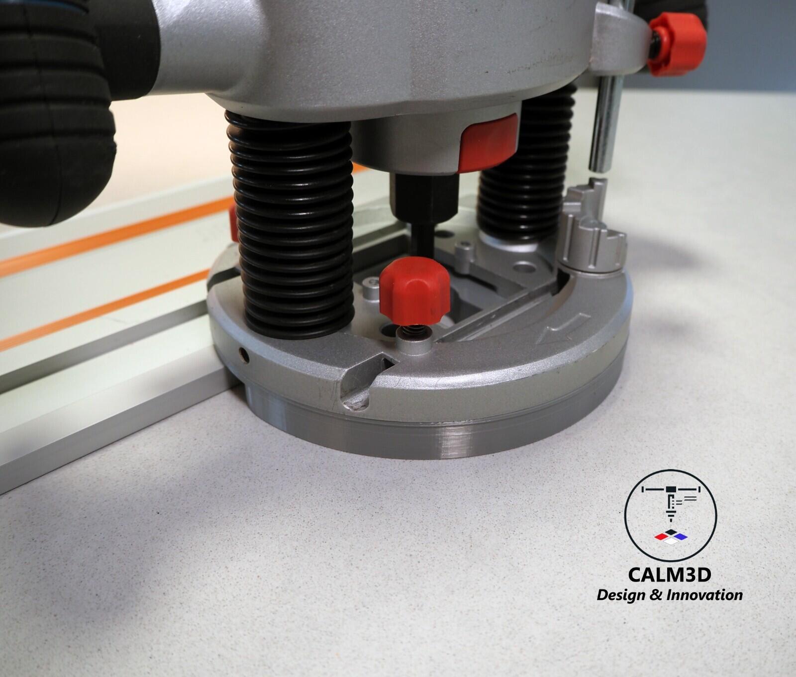 Erbauer ER2100 plunge router sub-base for use on the Evolution rail ...