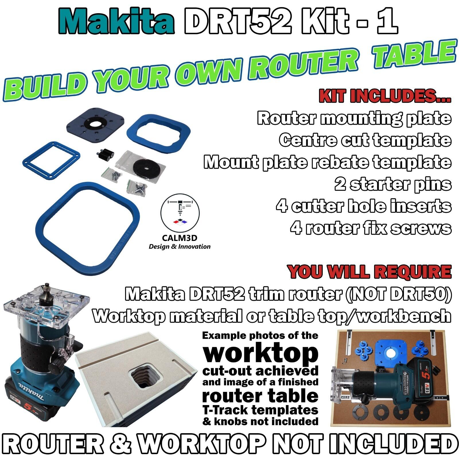 Makita DRT52 Compact trim table router kits