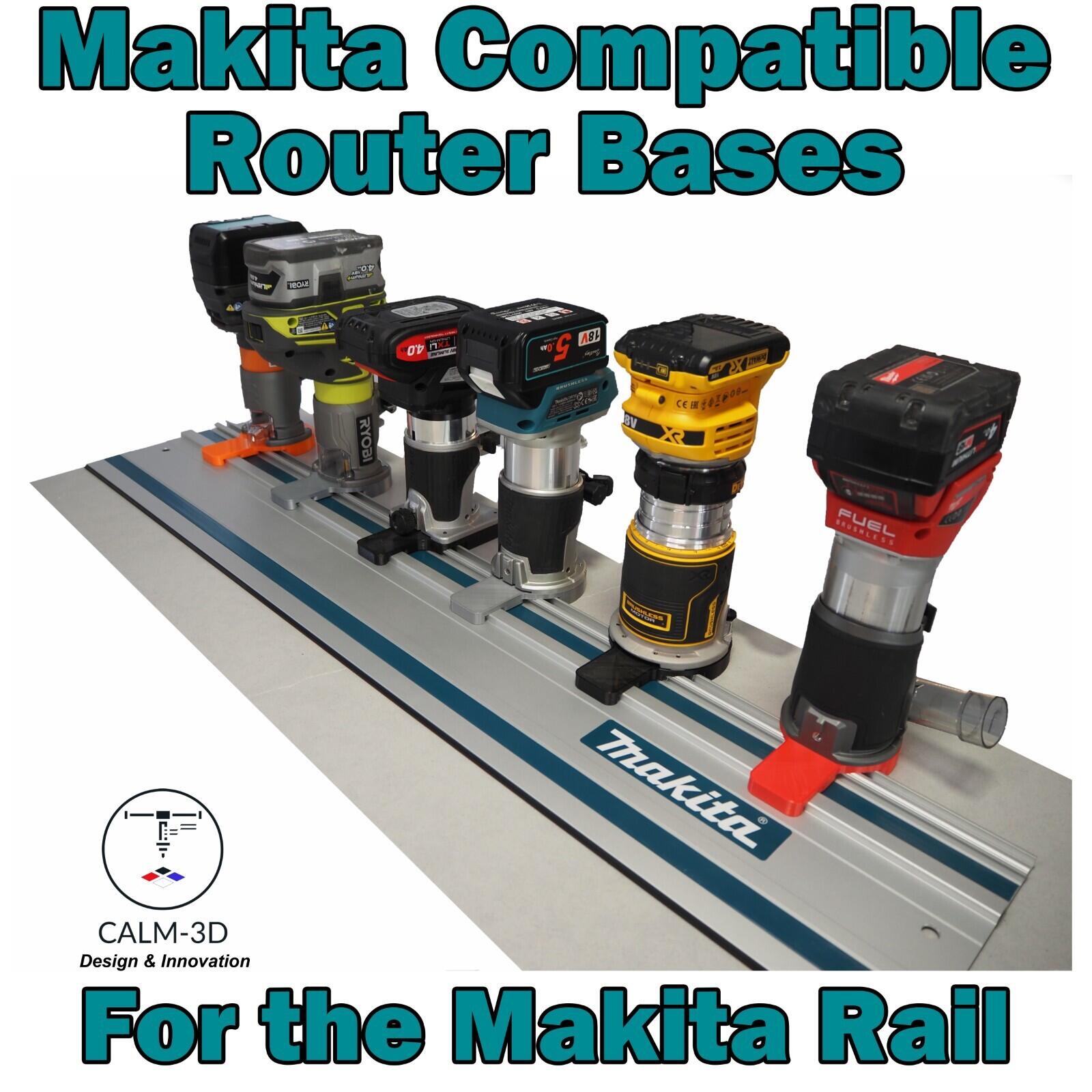 Ryobi Router Sub Base Ryobi R18TR-0 RTR18 trim router sub-base for use on Makita guide rail ...