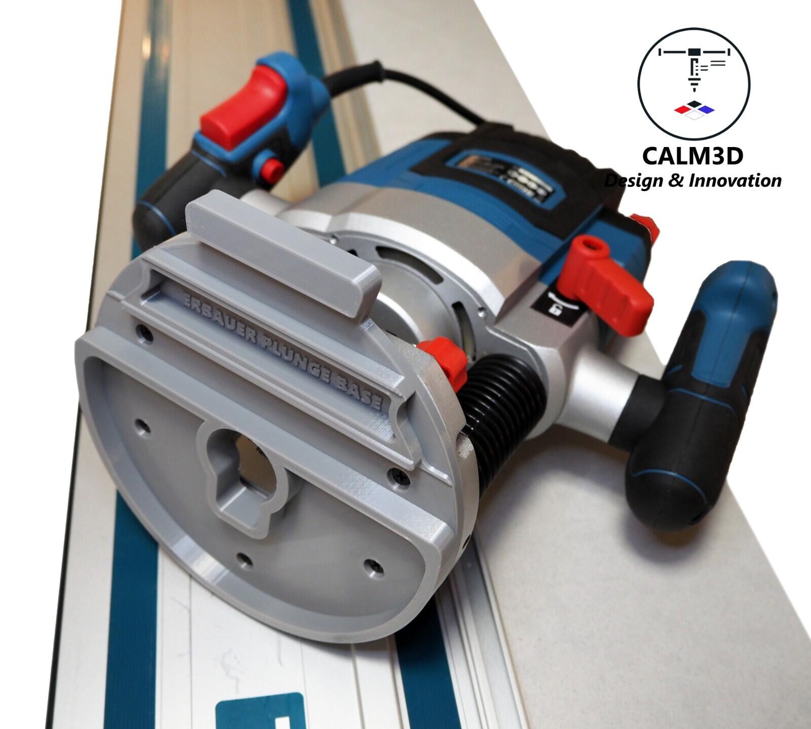 Erbauer ER2100 plunge router sub-base for use on the Makita rail - INC P&P