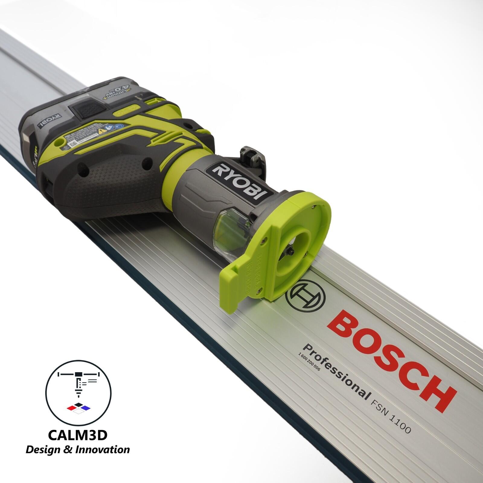 Ryobi Router Sub Base Ryobi R18TR & RTR18 trim router sub-base for use on Bosch Mafell rail ...