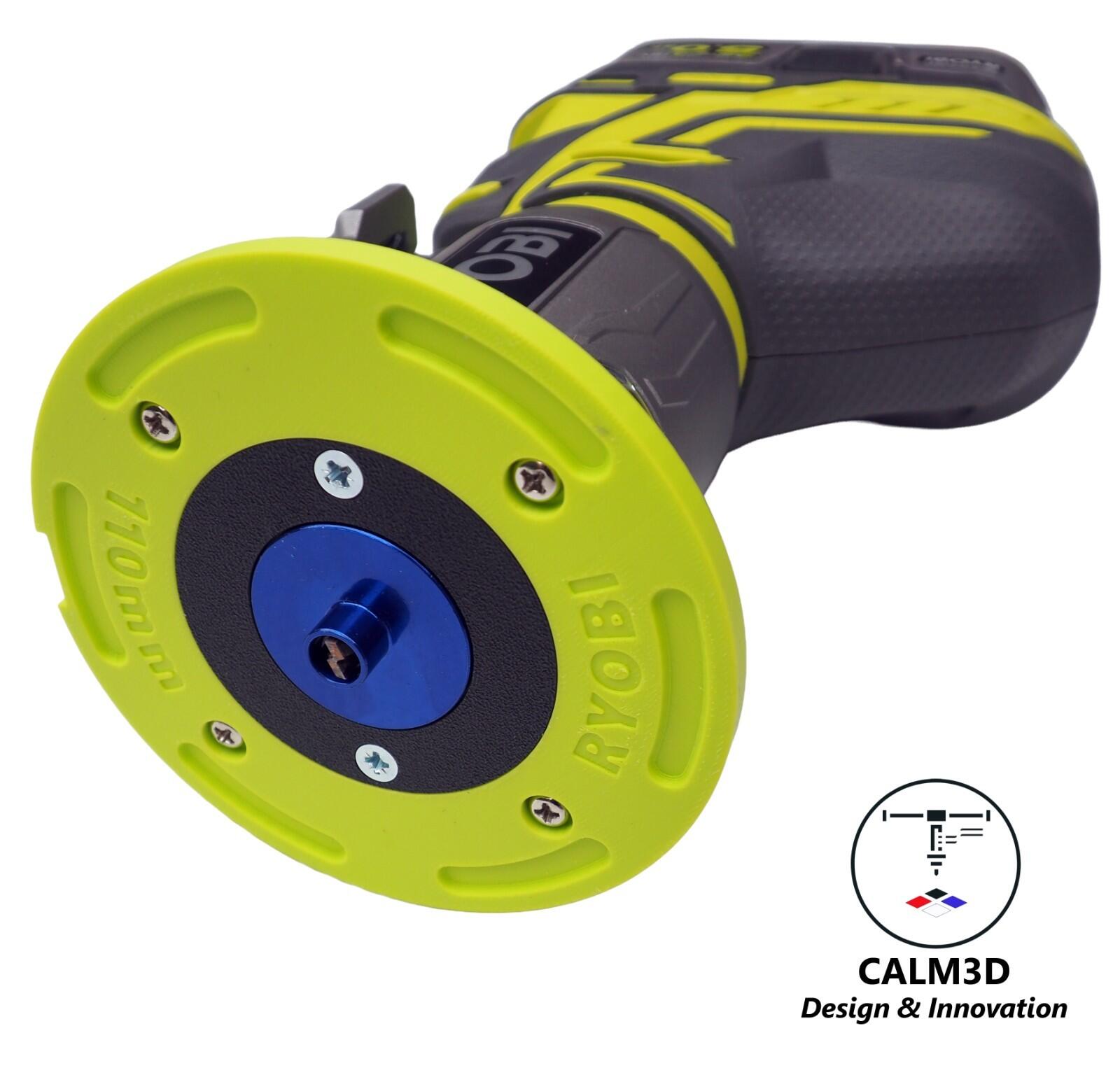 Ryobi Router Sub Base Ryobi R18TR-0 and RTR18 110mm router sub-base for 60mm & 35mm bushes ...