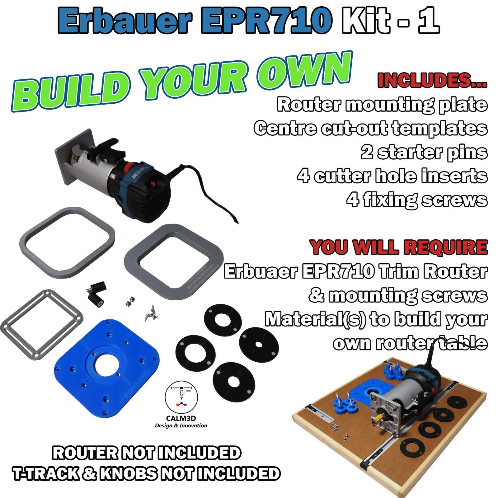 Erbauer EPR710 Trim Table Router Kits