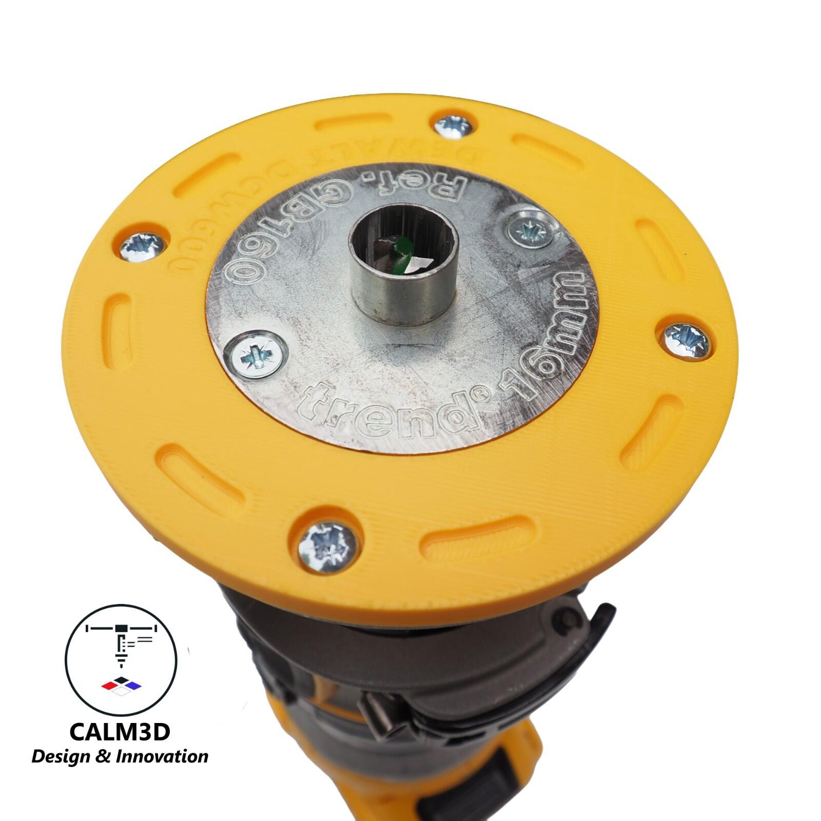 Dewalt DCW600 D26200 trim router sub-base for 60mm & 35mm guide bushes ...