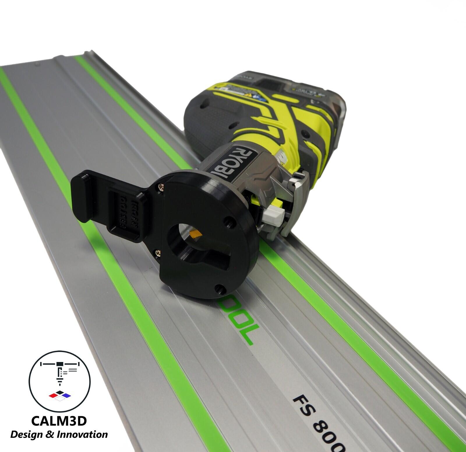 Ryobi Router Sub Base Ryobi R18TR-0 and RTR18 trim router sub-base for use on Festool rail ...