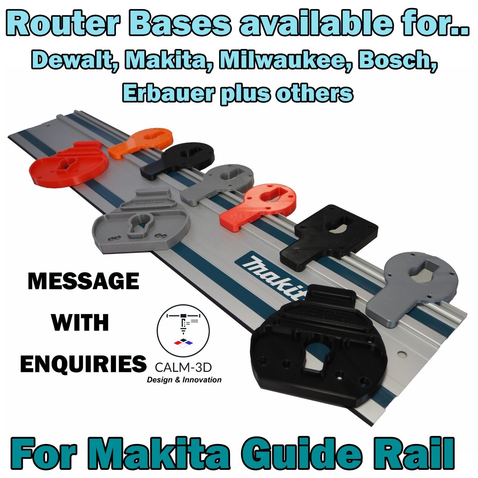 Ryobi Router Sub Base Ryobi R18TR-0 RTR18 trim router sub-base for use on Makita guide rail ...