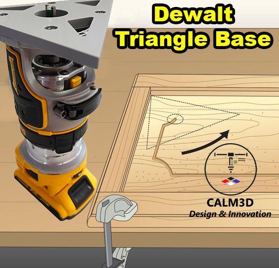 Dewalt DCW600 DCW604 Triangle Trim Router Sub-Base