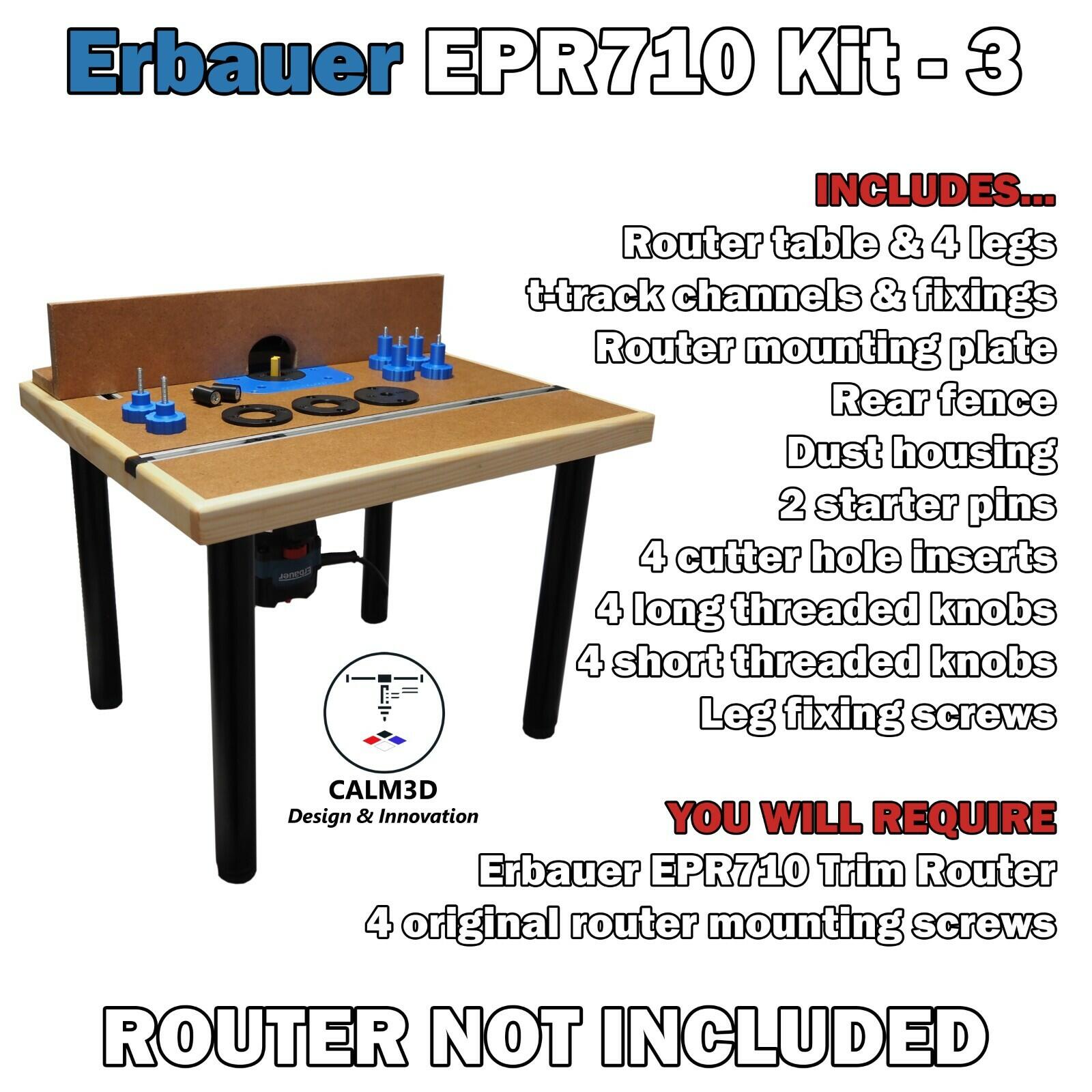 Erbauer EPR710 Trim Table Router Kits