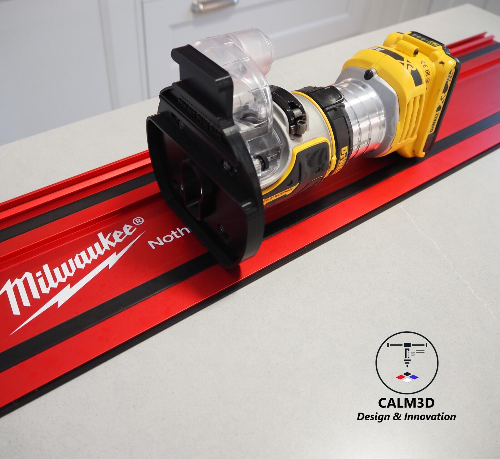 Dewalt DCW600 DNP612 dual fit router sub-base for use on Milwaukee rail ...