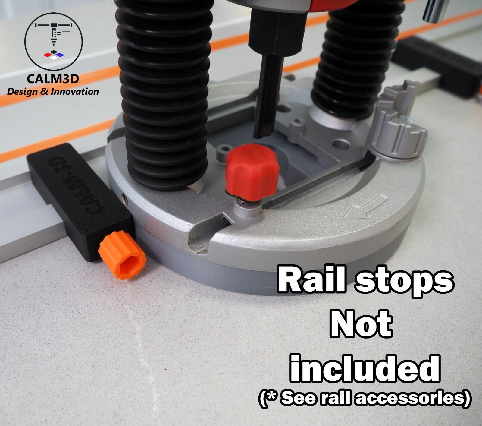 Erbauer ER2100 plunge router sub-base for use on the Evolution rail ...