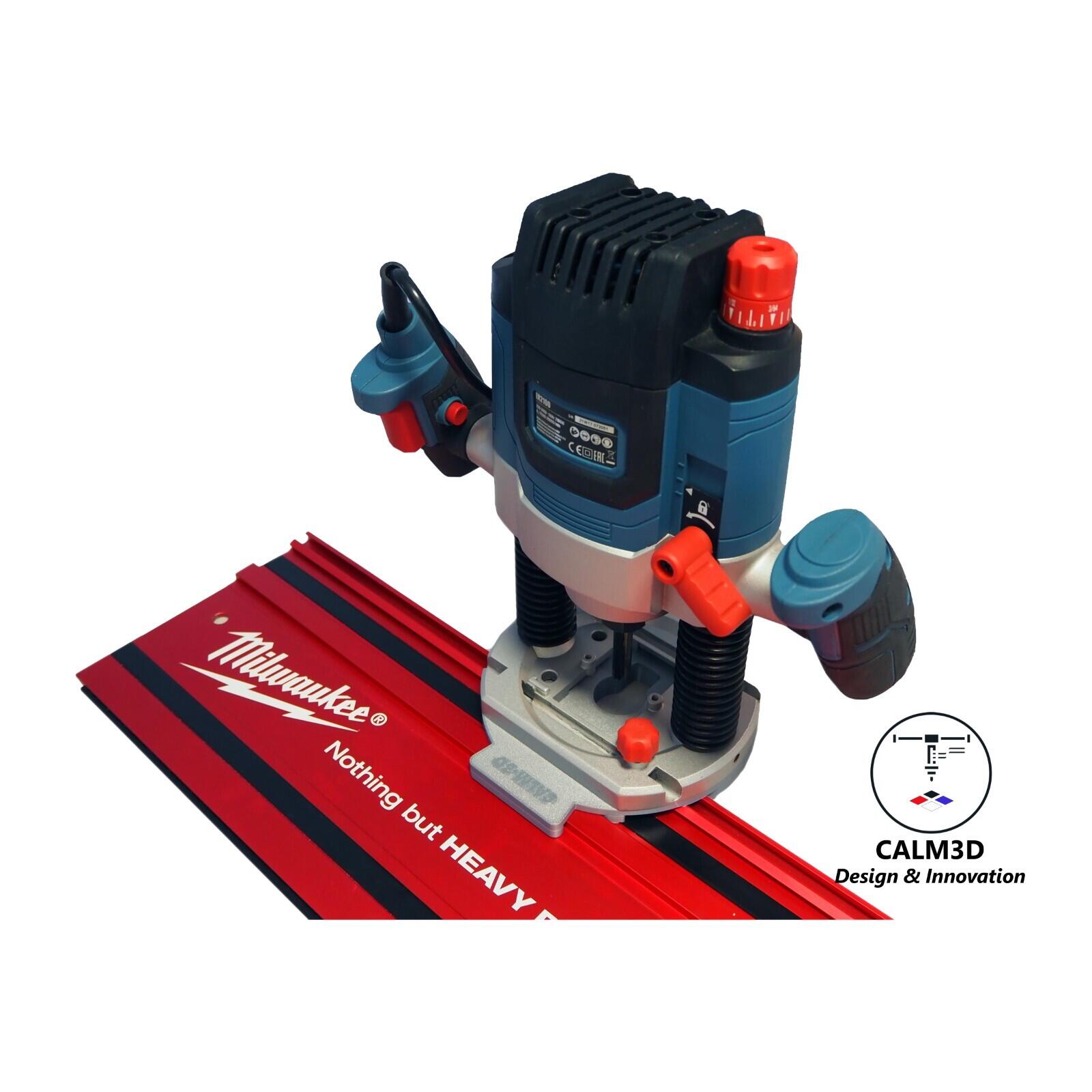 Erbauer ER2100 plunge router sub-base for use on the Milwaukee rail ...