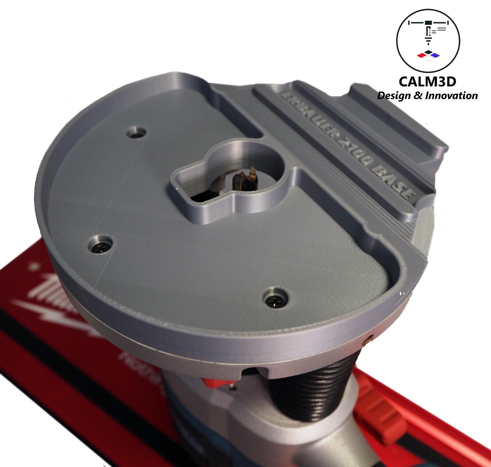 Erbauer ER2100 plunge router sub-base for use on the Milwaukee rail ...