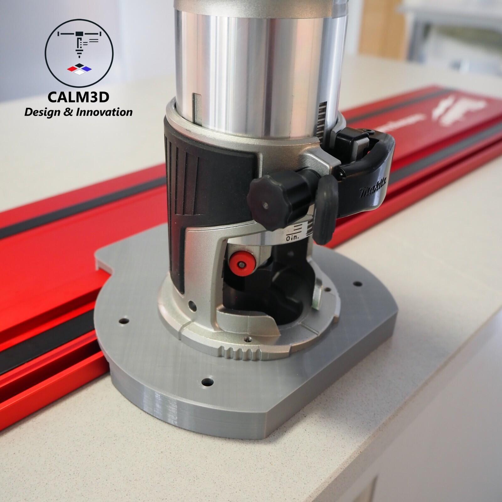 Makita DRT50 RT0700C dual fit sub-base for use on Milwaukee red rail ...