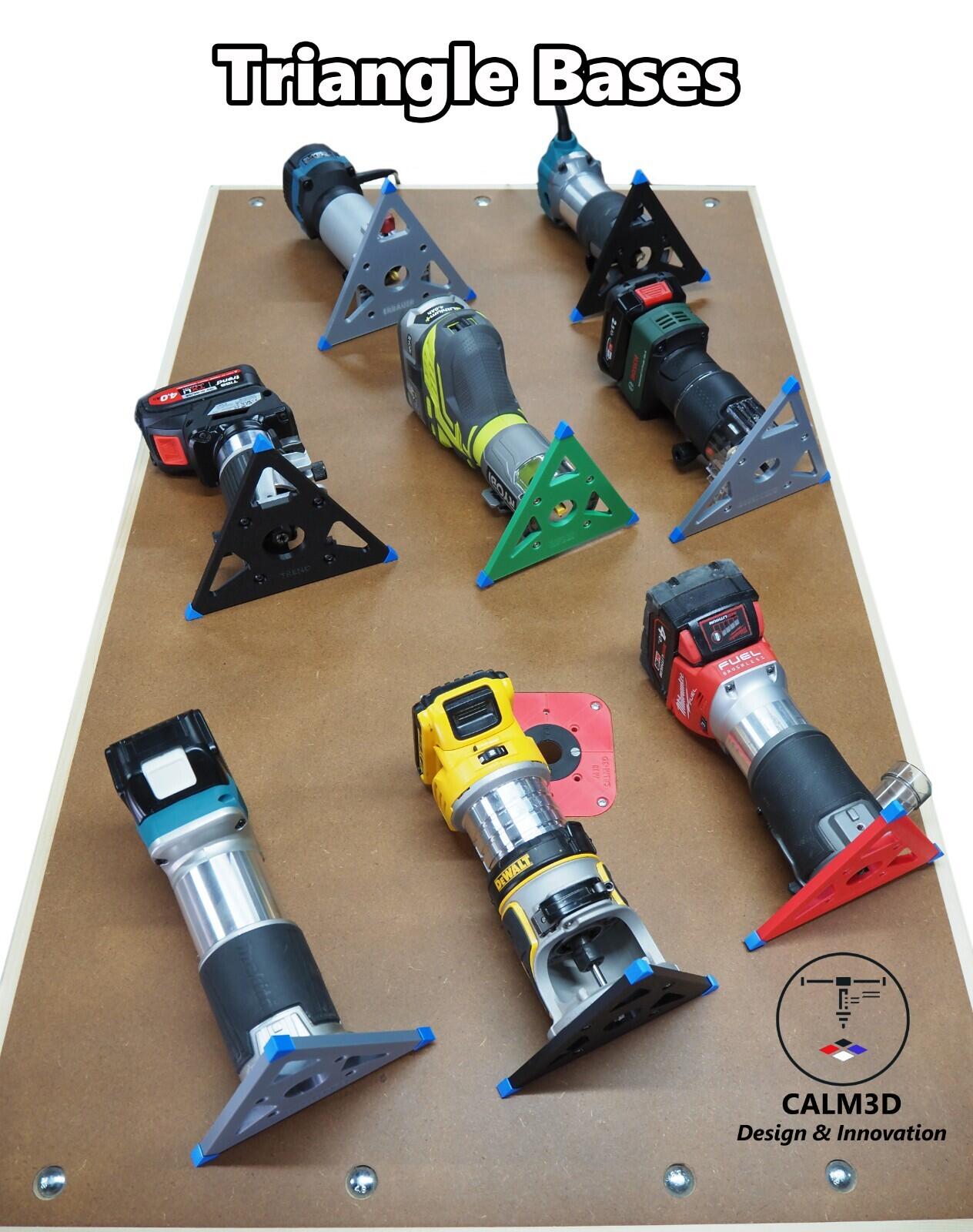 Erbauer EPR710 Triangle trim router sub-base –create patterns - INC P&P