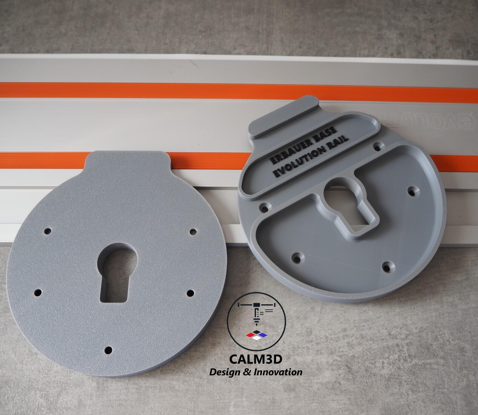 Erbauer ER2100 plunge router sub-base for use on the Evolution rail ...