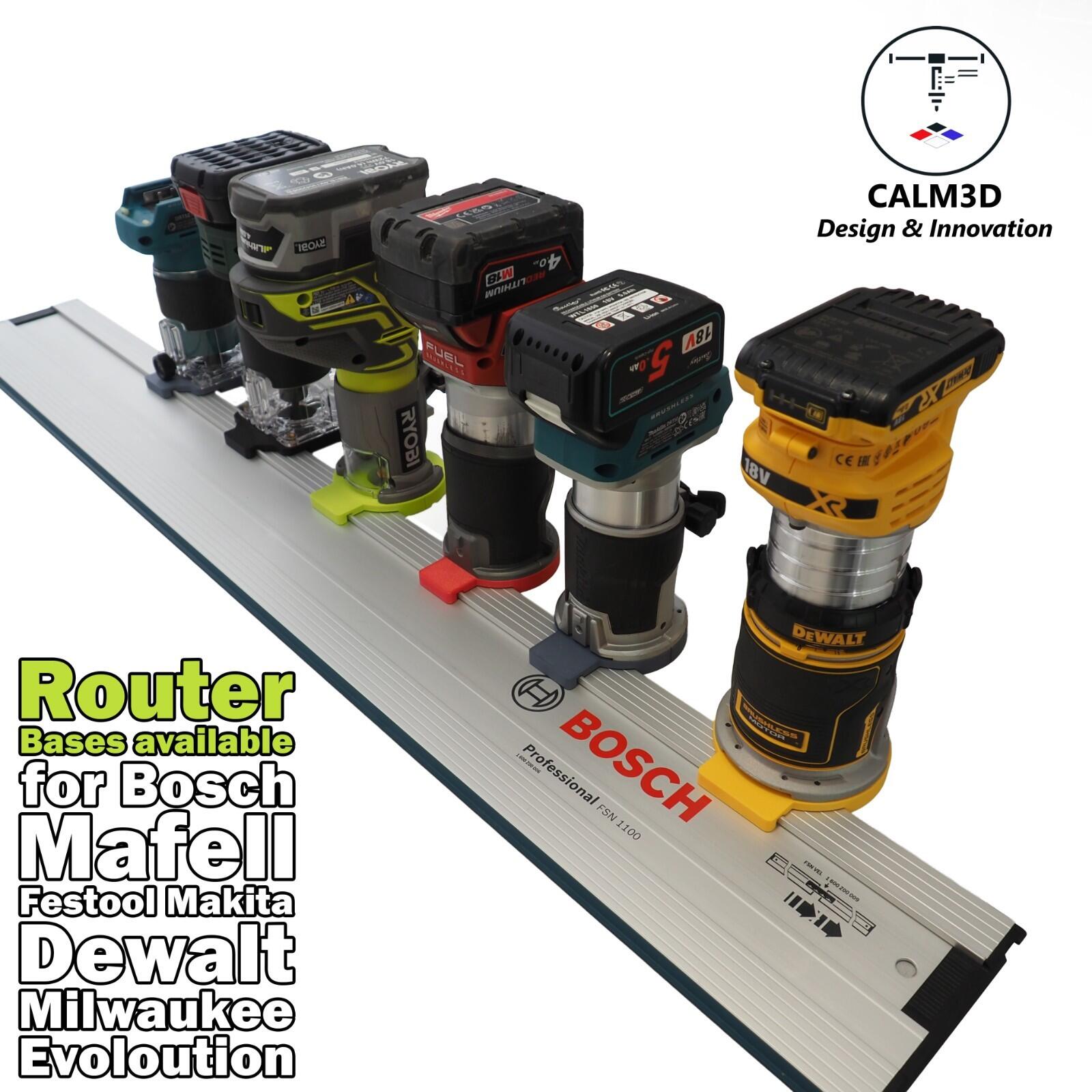 Ryobi Router Sub Base Ryobi R18TR & RTR18 trim router sub-base for use on Bosch Mafell rail ...