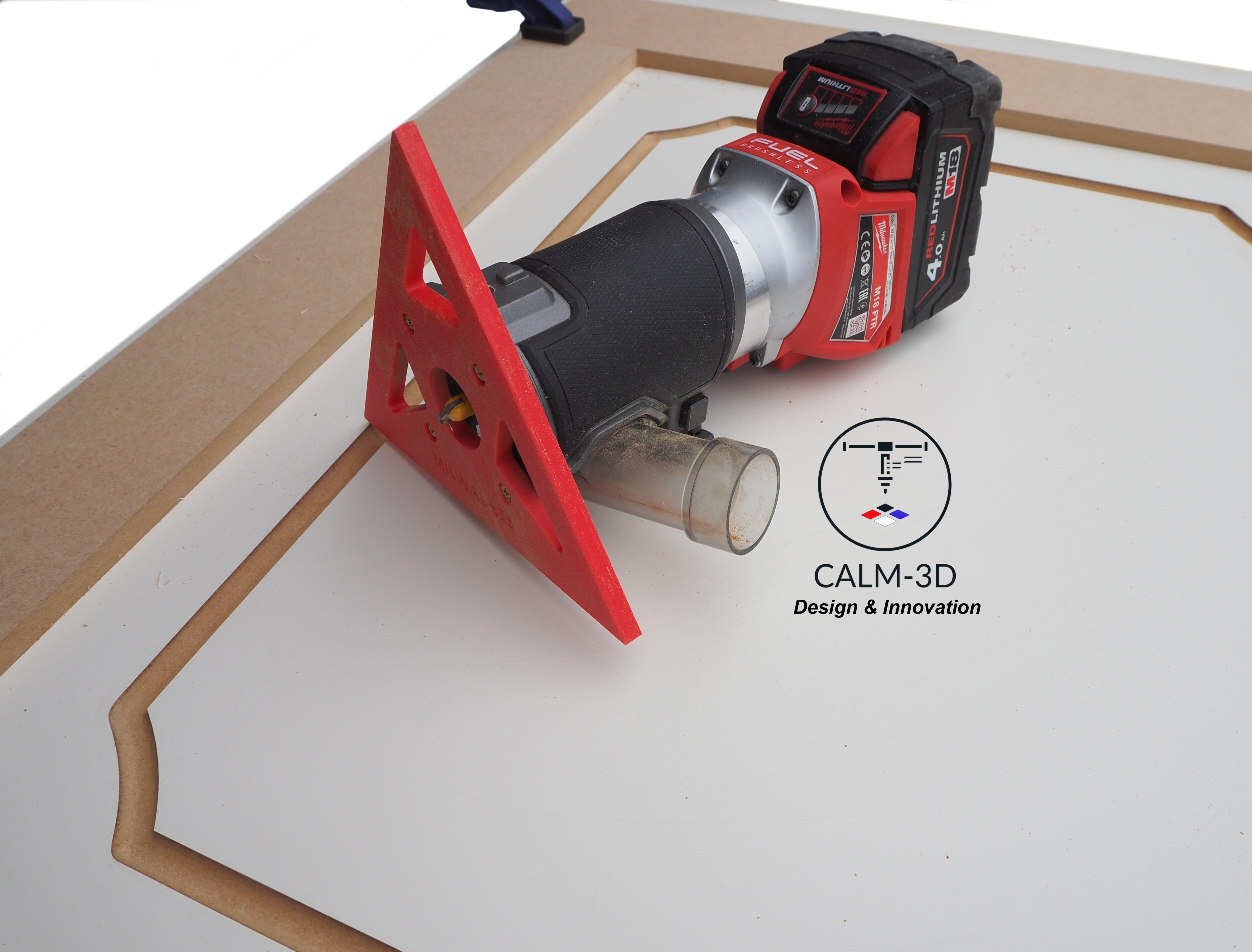 Milwaukee M18 FTR Triangle trim router sub-base - Create patterns
